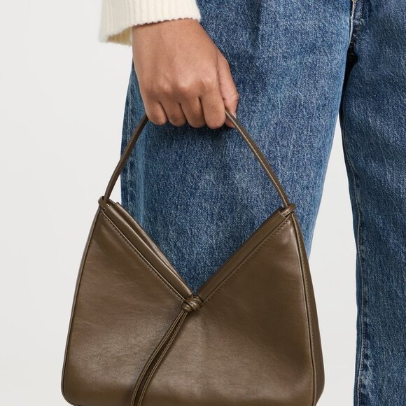 Reformation Chiara Convertible Wonton Bag Truffle - Picture 3 of 7